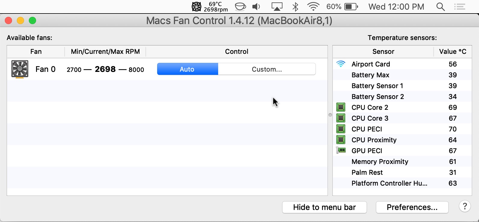 Mac pro fan control